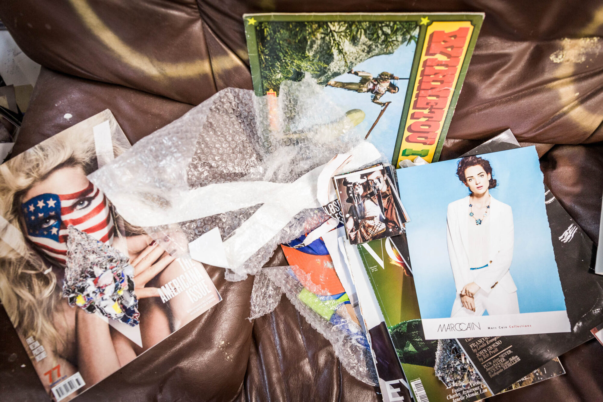 St. Gallen, Schweiz, 21. Mai 2013 - Beni Bischof, Kuenstler in seinem Atelier.