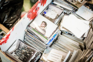 St. Gallen, Schweiz, 21. Mai 2013 - Beni Bischof, Kuenstler in seinem Atelier.