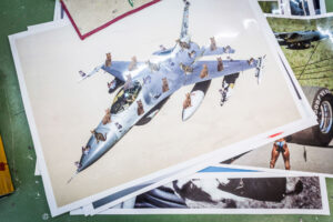 St. Gallen, Schweiz, 21. Mai 2013 - Beni Bischof, Kuenstler in seinem Atelier.