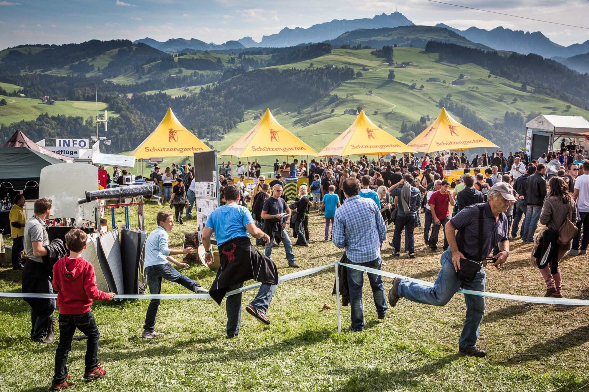 Hemberg, St. Gallen, Schweiz, 23. September 2012 - Bergrennen in Hemberg.