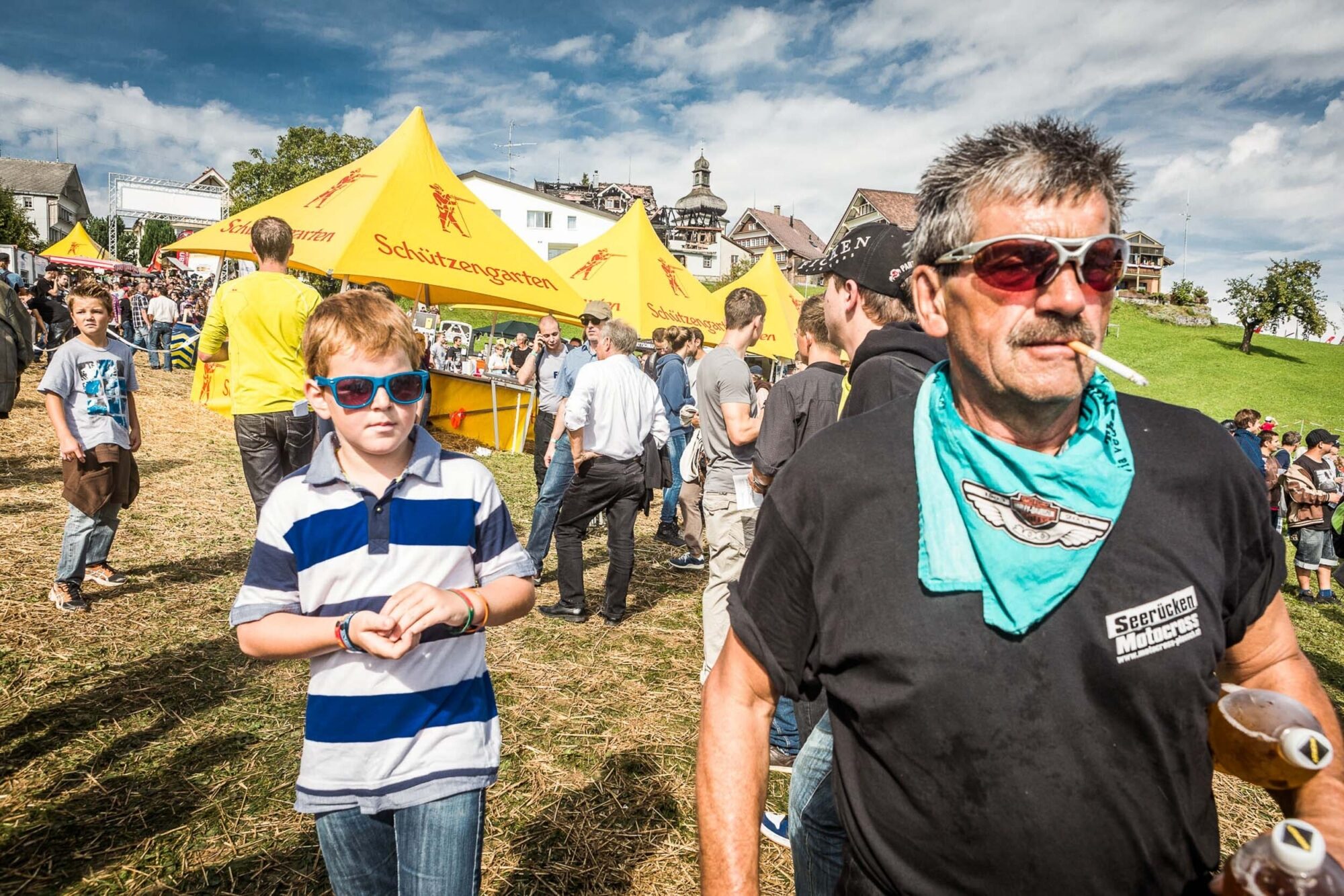 Hemberg, St. Gallen, Schweiz, 23. September 2012 - Bergrennen in Hemberg.