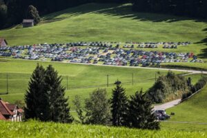 Hemberg, St. Gallen, Schweiz, 23. September 2012 - Bergrennen in Hemberg.