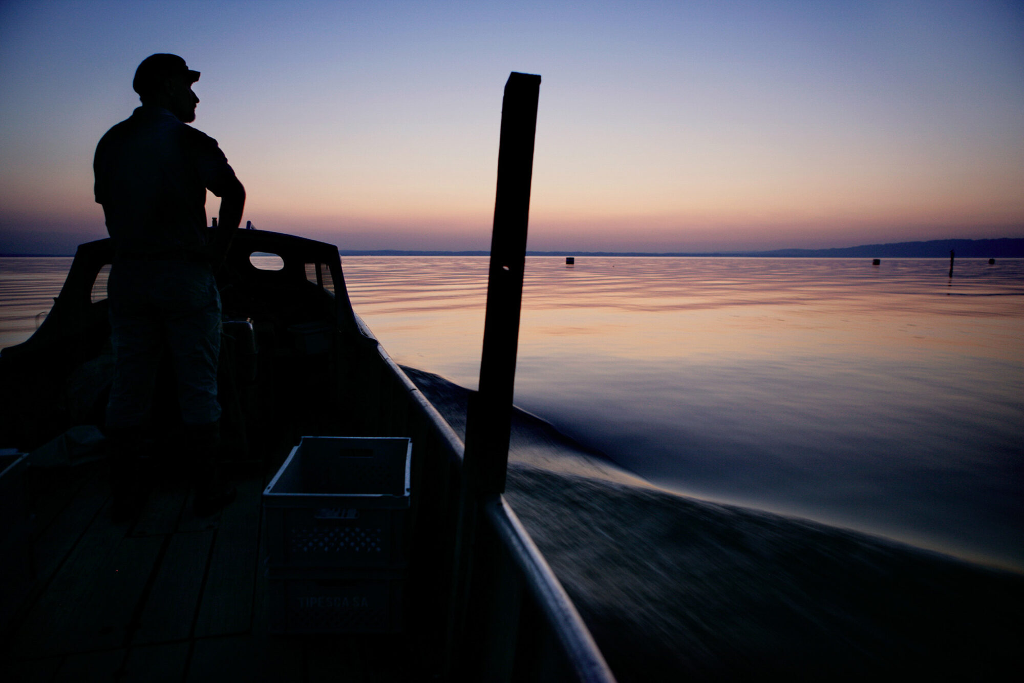 Steinach, St. Gallen, Schweiz, 16. Juli 2007 - Peter Klingenstein, Fischer auf dem Bodensee. Klingenstein ist Praesident des Schweizerischen Fischereiverbandes,

Photo by Daniel Ammann