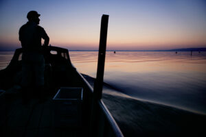 Steinach, St. Gallen, Schweiz, 16. Juli 2007 - Peter Klingenstein, Fischer auf dem Bodensee. Klingenstein ist Praesident des Schweizerischen Fischereiverbandes,

Photo by Daniel Ammann