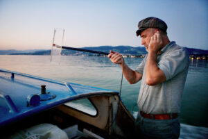 Steinach, St. Gallen, Schweiz, 16. Juli 2007 - Peter Klingenstein, Fischer auf dem Bodensee. Klingenstein ist Praesident des Schweizerischen Fischereiverbandes,

Photo by Daniel Ammann