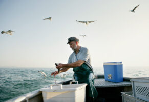 Steinach, St. Gallen, Schweiz, 16. Juli 2007 - Peter Klingenstein, Fischer auf dem Bodensee. Klingenstein ist Praesident des Schweizerischen Fischereiverbandes,

Photo by Daniel Ammann