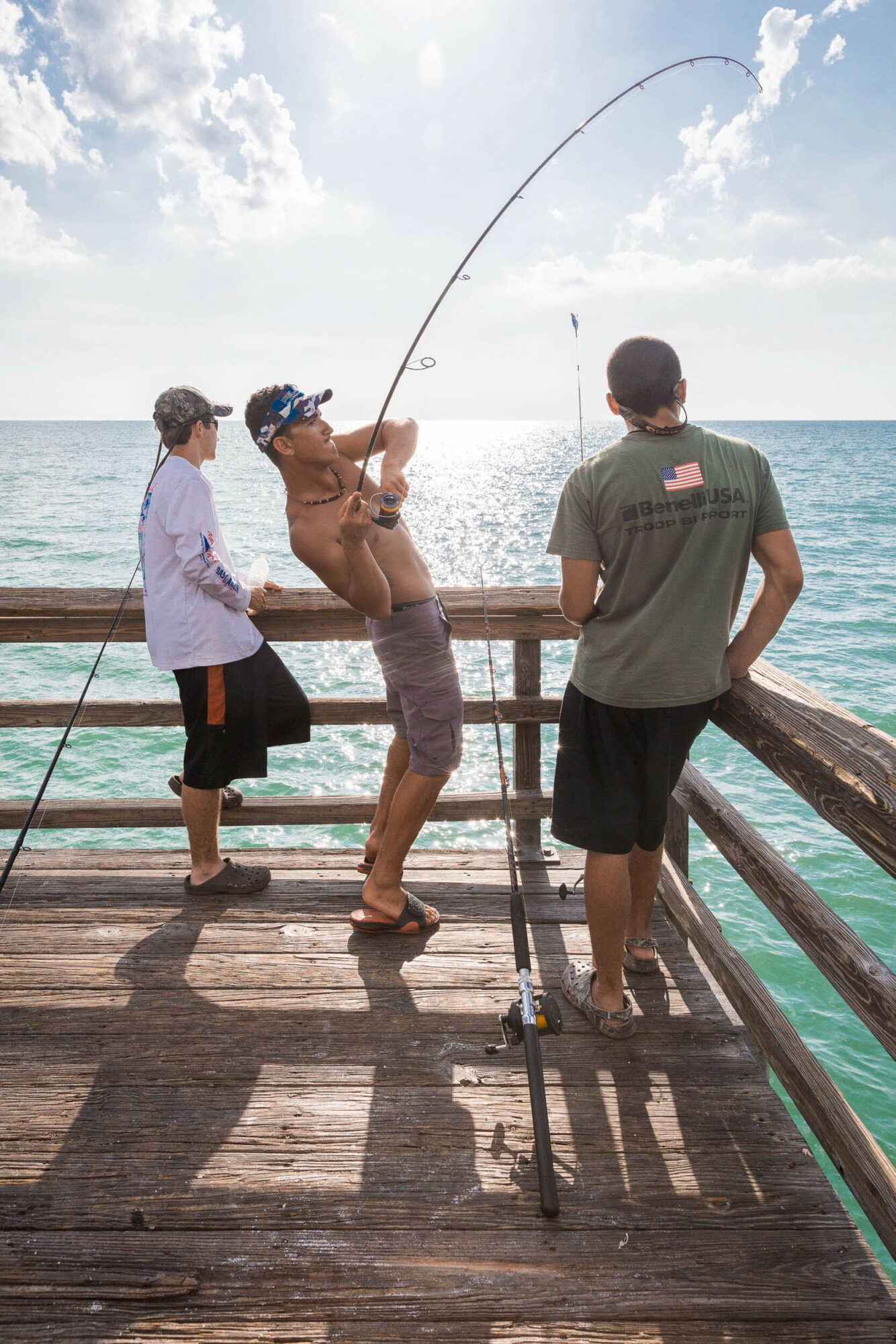 Naples, Florida, USA, 16. April 2013 - White House in Orlando der Familie Eugster, Pier und Einkauf.