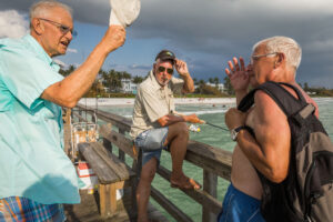 Naples, Florida, USA, 16. April 2013 - White House in Orlando der Familie Eugster, Pier und Einkauf.