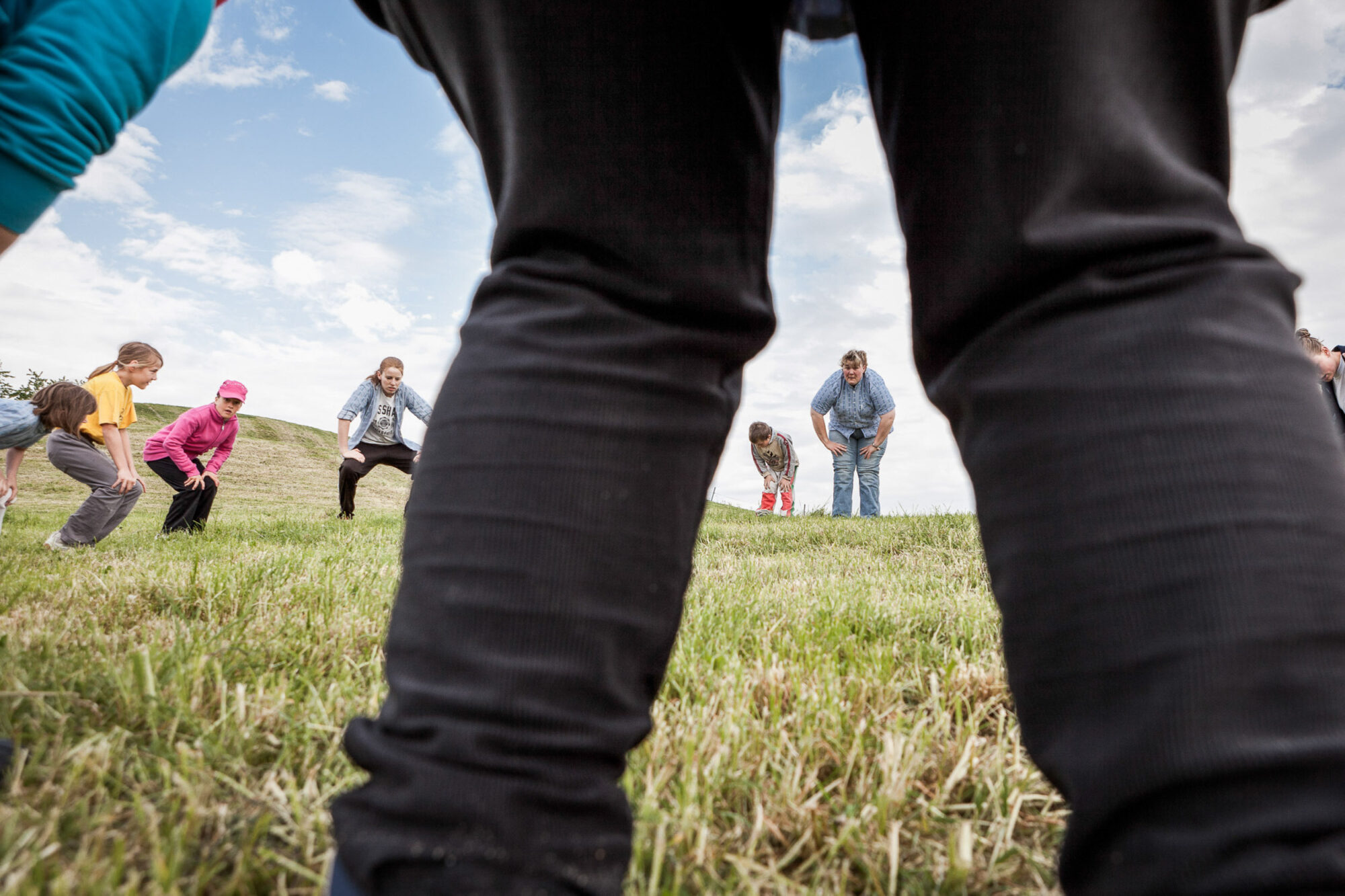 Oberbuehl, Huttwil, Bern, Schweiz, 8. Mai 2011 - Frauenschwingen in Oberbuehl.