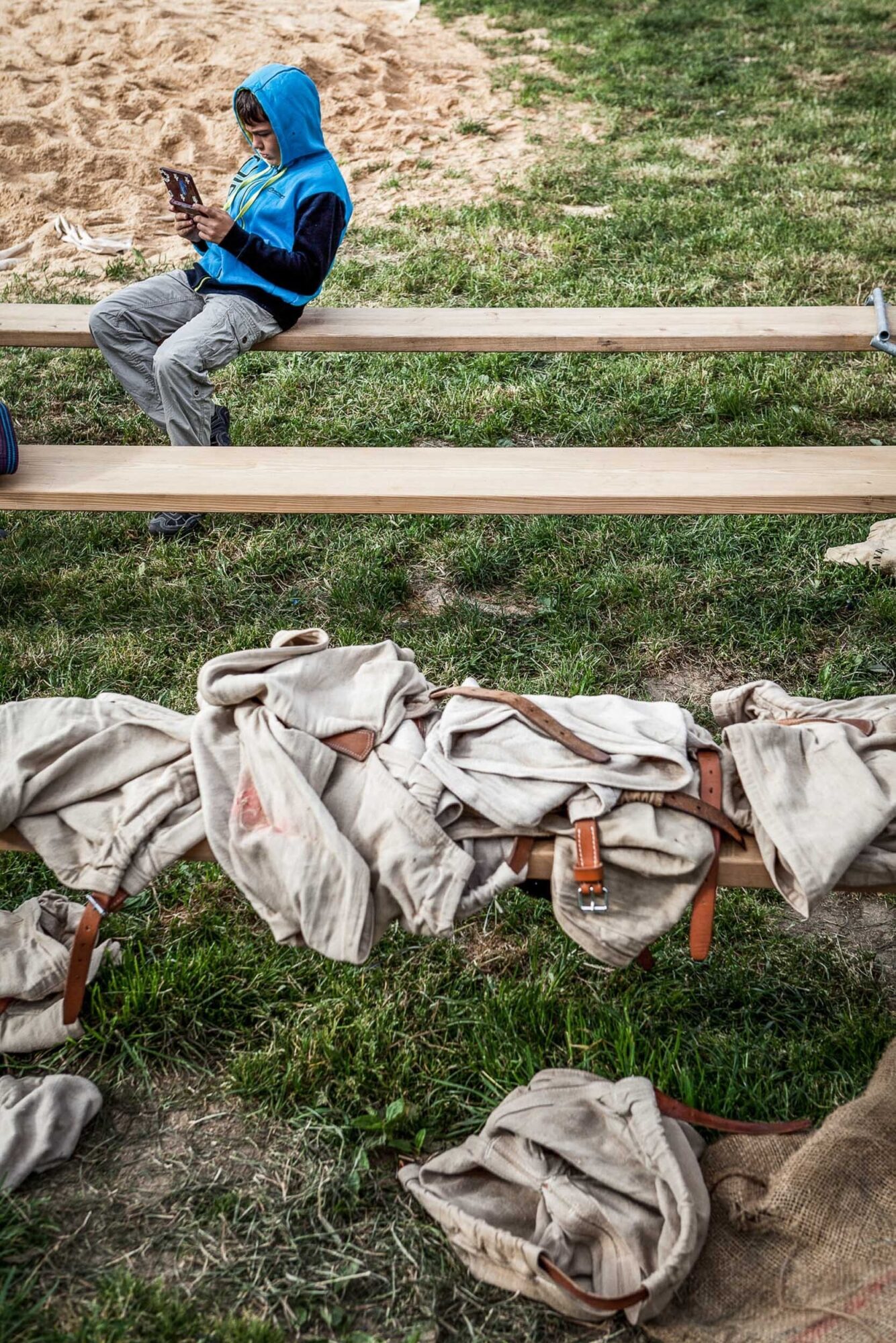 Oberbuehl, Huttwil, Bern, Schweiz, 8. Mai 2011 - Frauenschwingen in Oberbuehl.