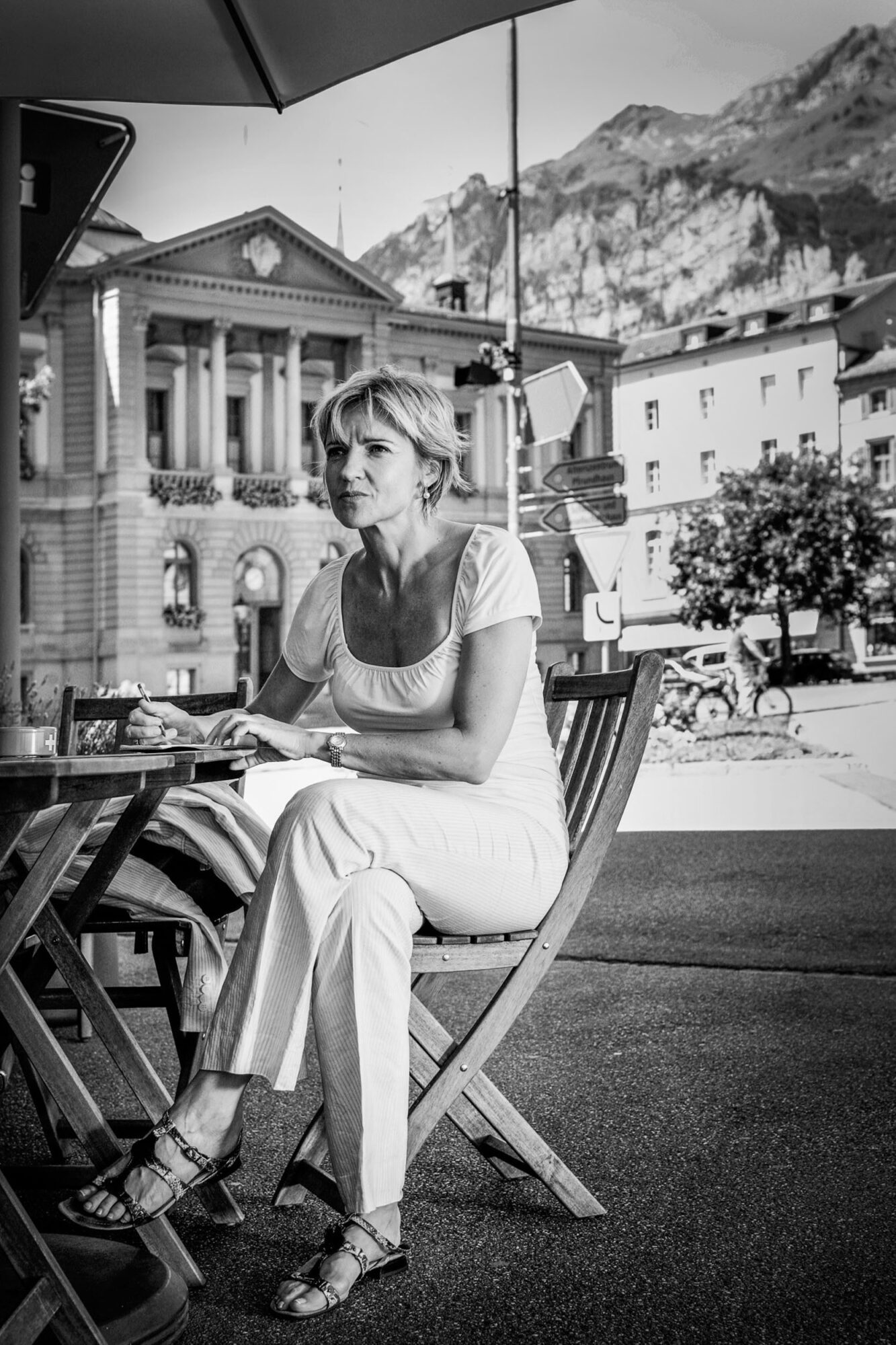 Glarus, Schweiz, 7. August 2008 - Regierungsraetin Marianne Duerst.

Photo by Daniel Ammann