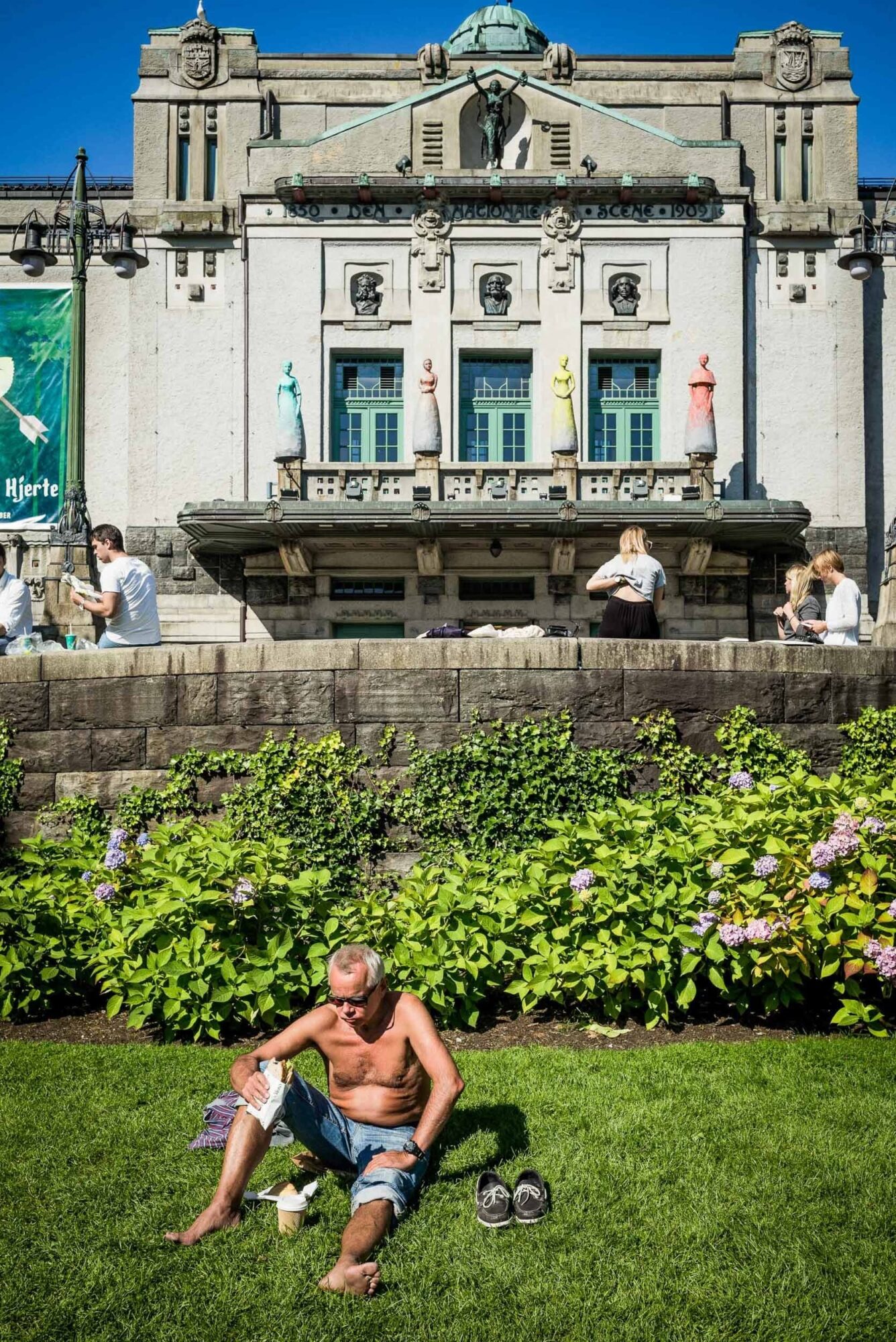 Bergen, Norwegen, 26. August 2013 - Stadt Bergen, Reise mit der Midnatsol auf die Hurtigruten.