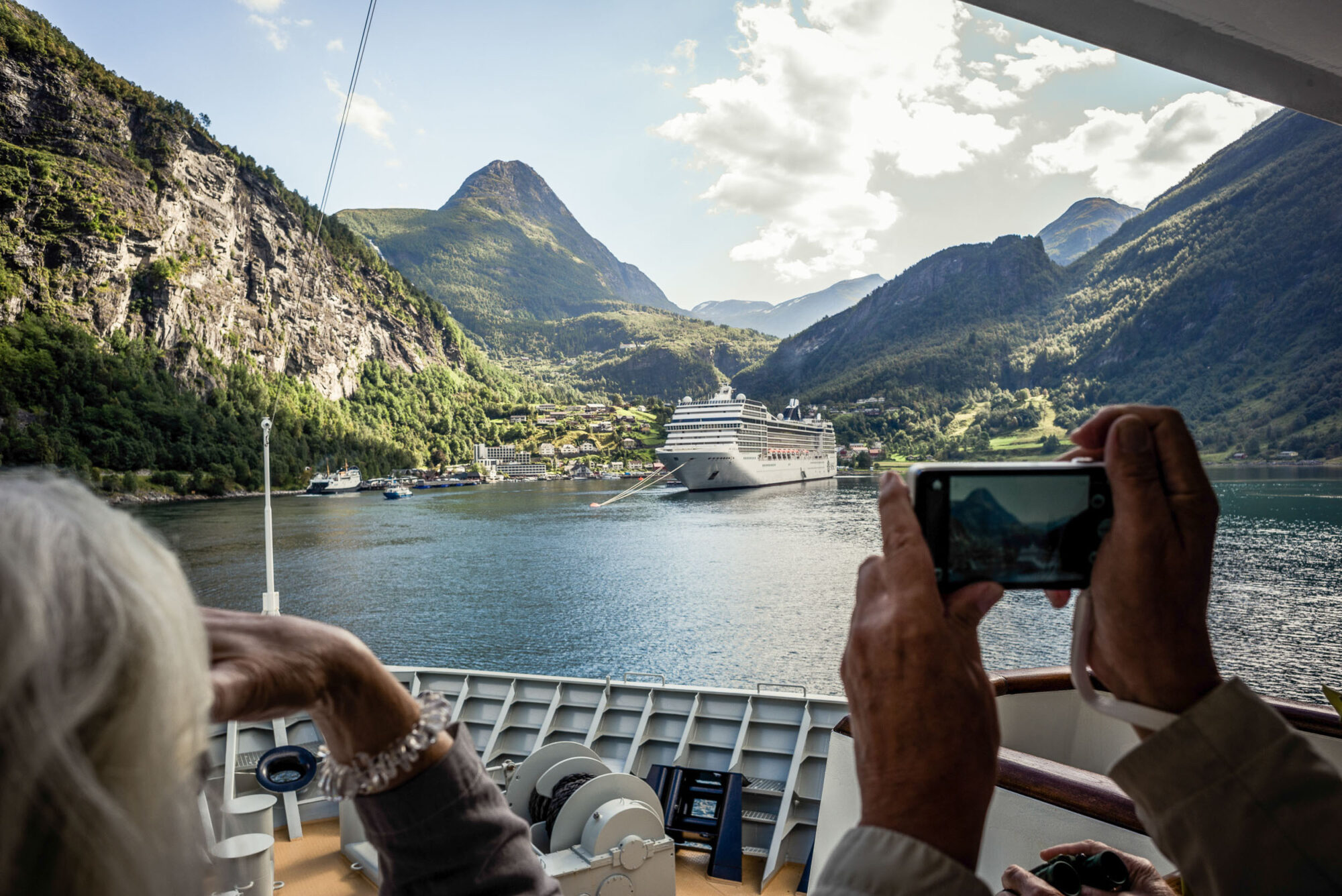 Geiranger, Molde, Norwegen, 27. August 2013 - Geiranger, Trollstigen, Molde, Reise mit der Midnatsol auf die Hurtigruten.
