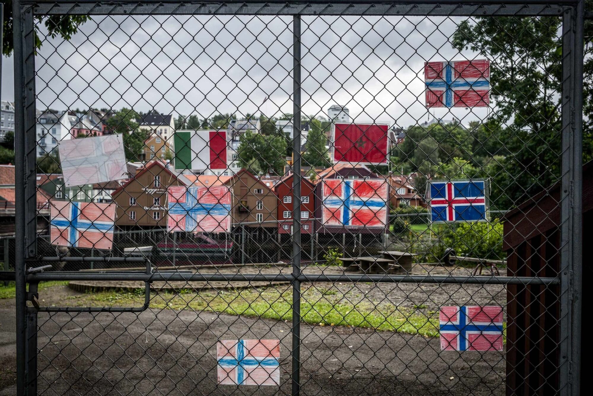 Trondheim, Norwegen, 28. August 2013 - Stadtrundfahrt mit dem Velo in Trondheim, Reise mit der Midnatsol auf die Hurtigruten.