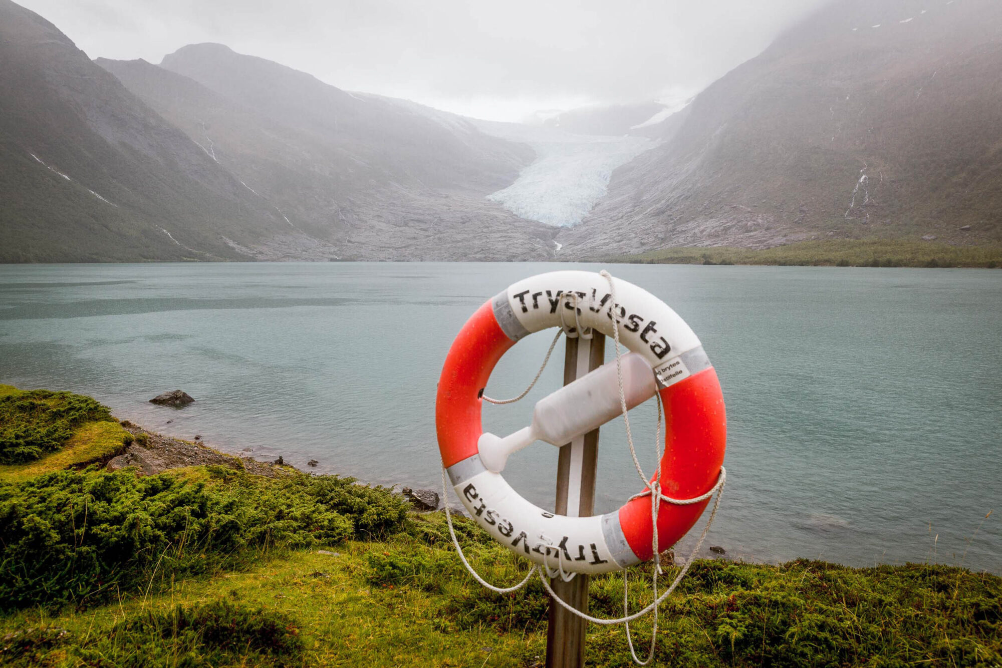 Trondheim, Norwegen, 29. August 2013 - Svartisen Gletscher, Reise mit der Midnatsol auf die Hurtigruten.