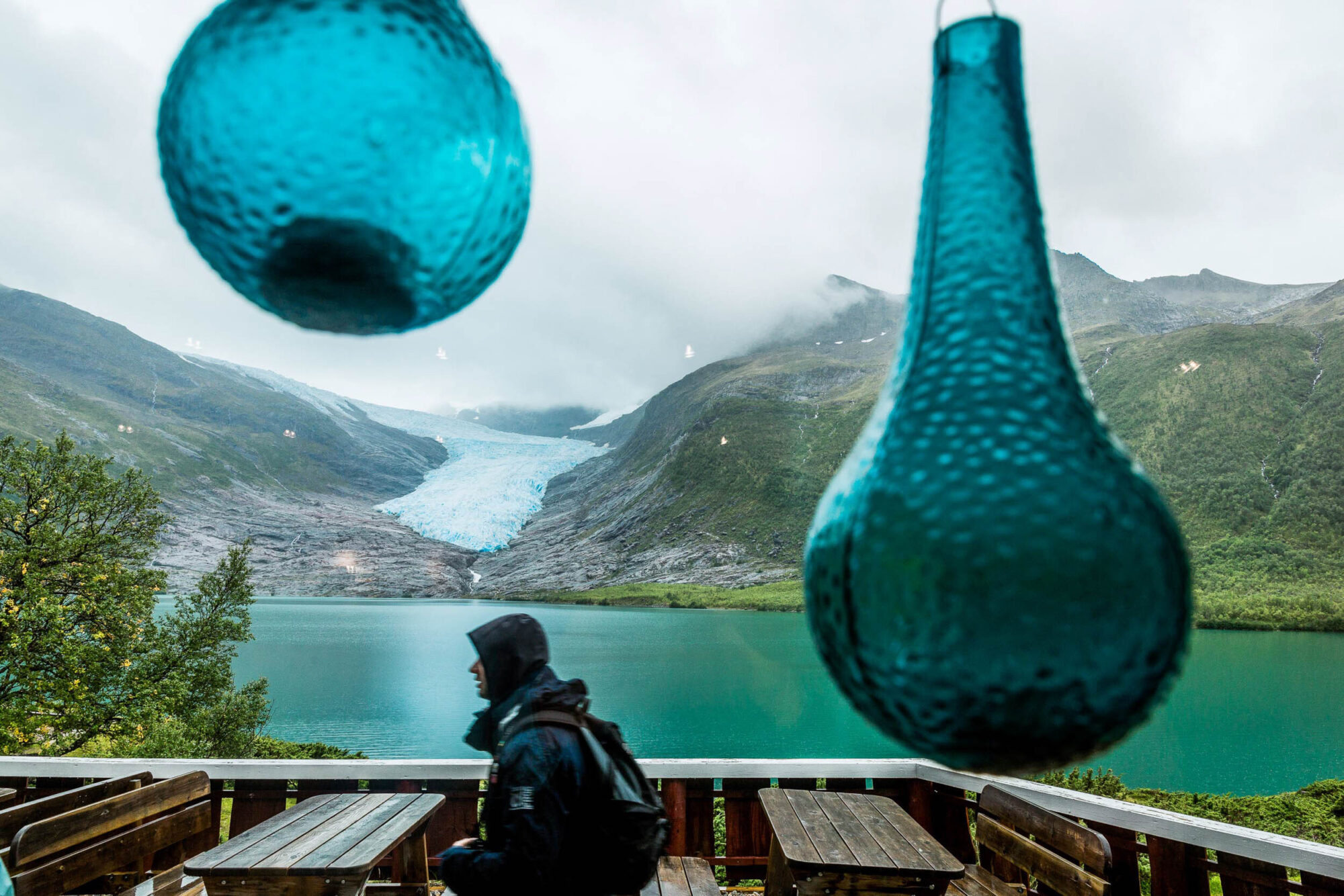 Trondheim, Norwegen, 29. August 2013 - Svartisen Gletscher, Reise mit der Midnatsol auf die Hurtigruten.