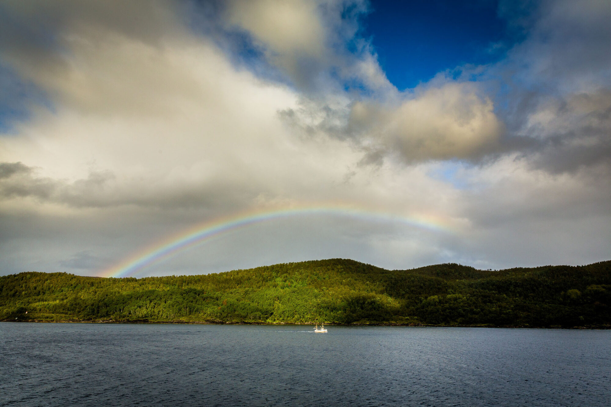Trollfjord, Norwegen, 30. August 2013 - Tromso, Reise mit der Midnatsol auf die Hurtigruten.