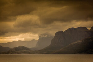 Trondheim, Norwegen, 29. August 2013 - Svartisen Gletscher, Reise mit der Midnatsol auf die Hurtigruten.