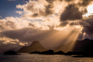 Lofoten, Norwegen, 29. August 2013 - Vikinger Fest auf den Lofoten, Reise mit der Midnatsol auf die Hurtigruten.