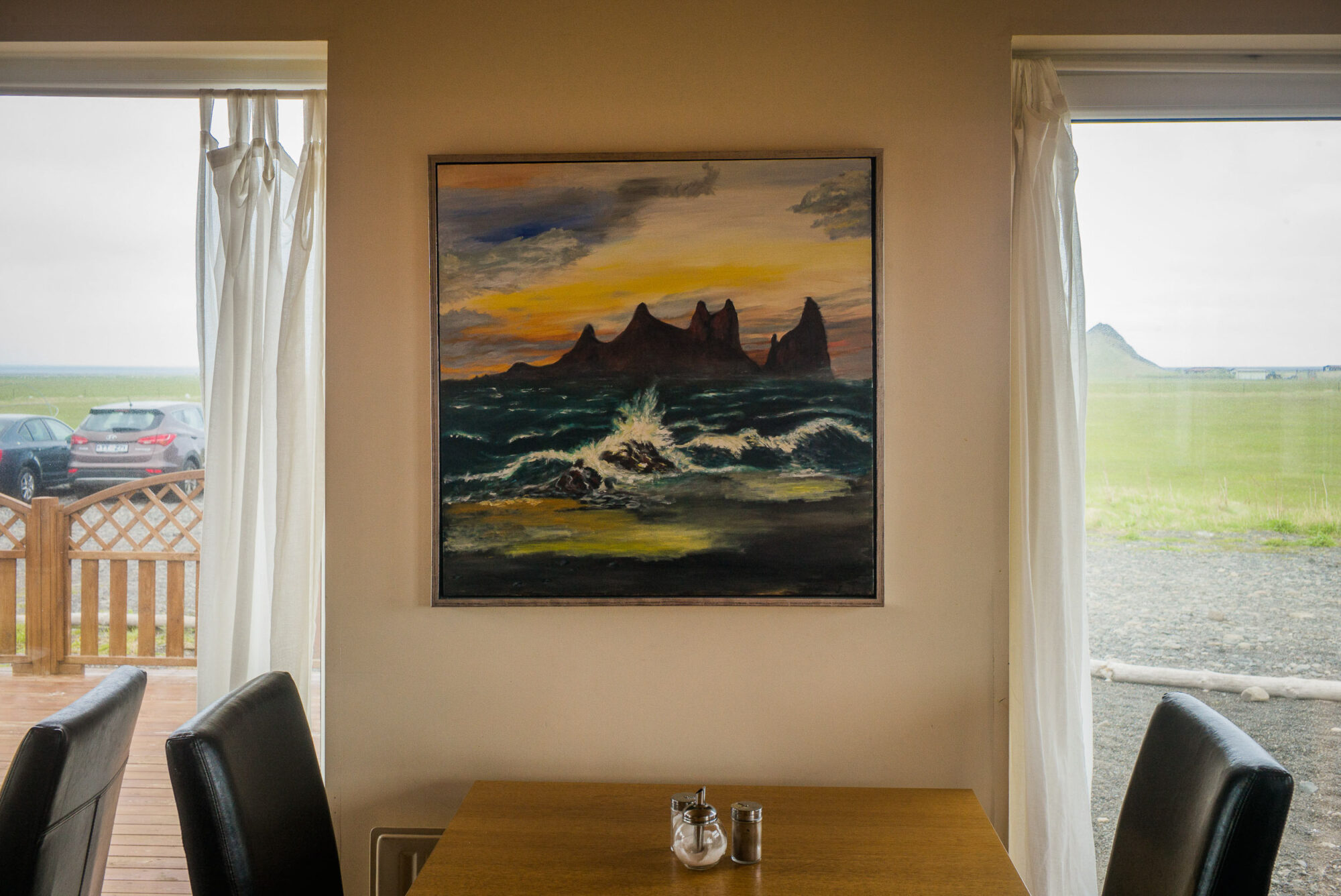 Myvatn, Hoefl, Island, 17. Mai 2016 - Reportage in Island, Schwarzer Strand und Wasserfall und Hot Pot.