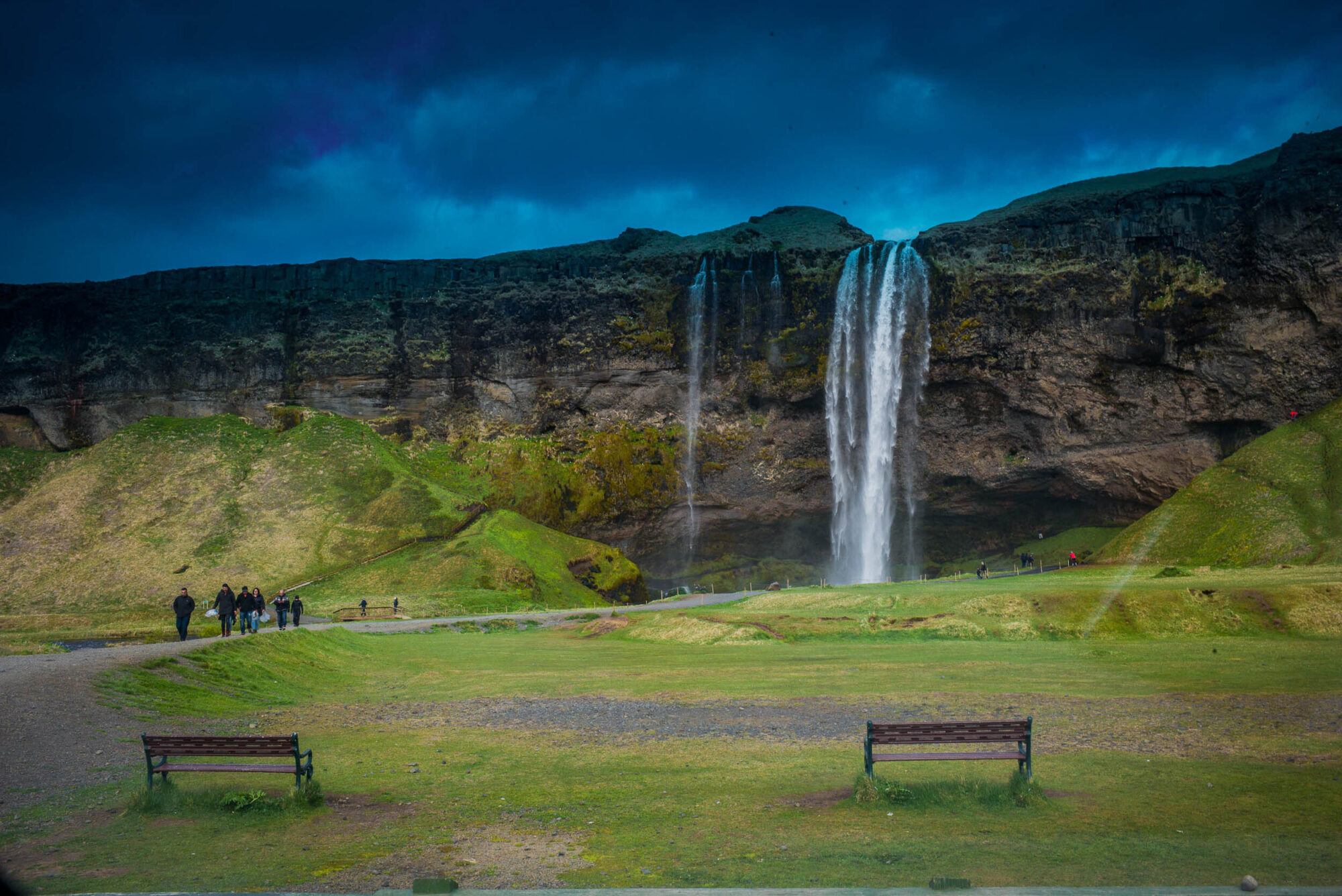 Myvatn, Hoefl, Island, 17. Mai 2016 - Reportage in Island, Schwarzer Strand und Wasserfall und Hot Pot.