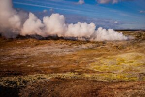 Myvatn, Hoefl, Island, 19. Mai 2016 - Reportage in Island, Wasserfall, Geysier und Blaue Lagune.