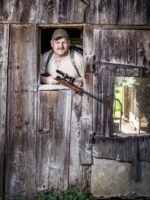 Mols, St. Gallen, Schweiz, 3. September 2011 - Johann Steiner ist Jaeger damit er wieder mehr in der Natur sein kann.