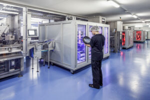 Broc, Schweiz, 20. Januar 2011 - Knobel Maschine in Broc.