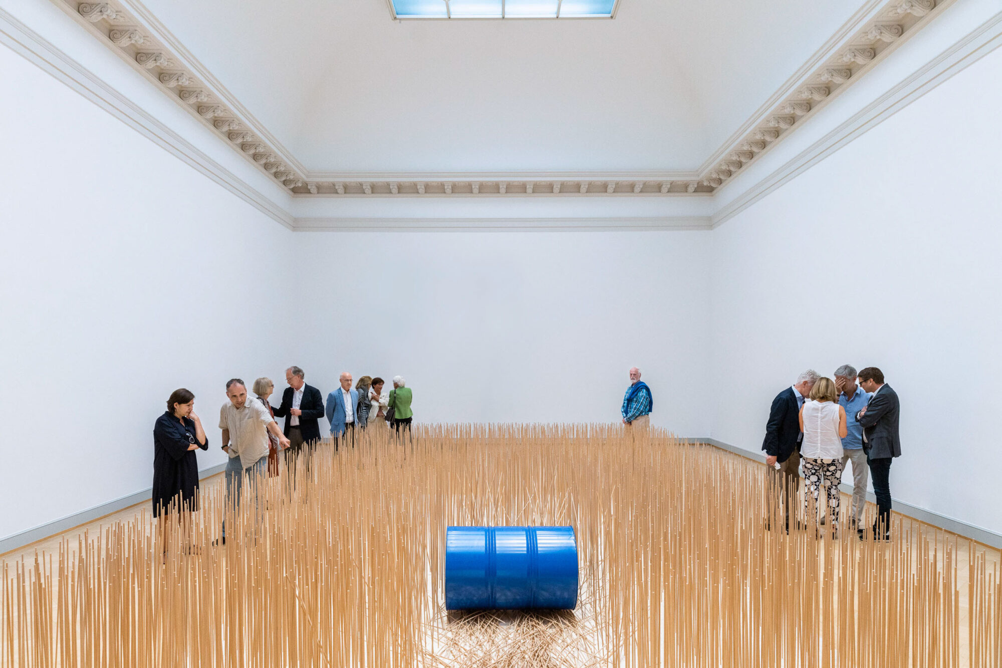 St. Gallen, Schweiz, 25. Mai 2018 - Roman Signer, Vernissage Kunst Museum St. Gallen.