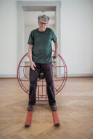 St. Gallen, Schweiz, 6. Juni 2014 - Roman Signer, Kuenstler in der Ausstellung des Kunstmuseum St. Gallen.