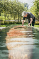Appenzell, Schweiz, 11. August 2015 - Kunst von Roman Signer im oeffentlichen Raum.