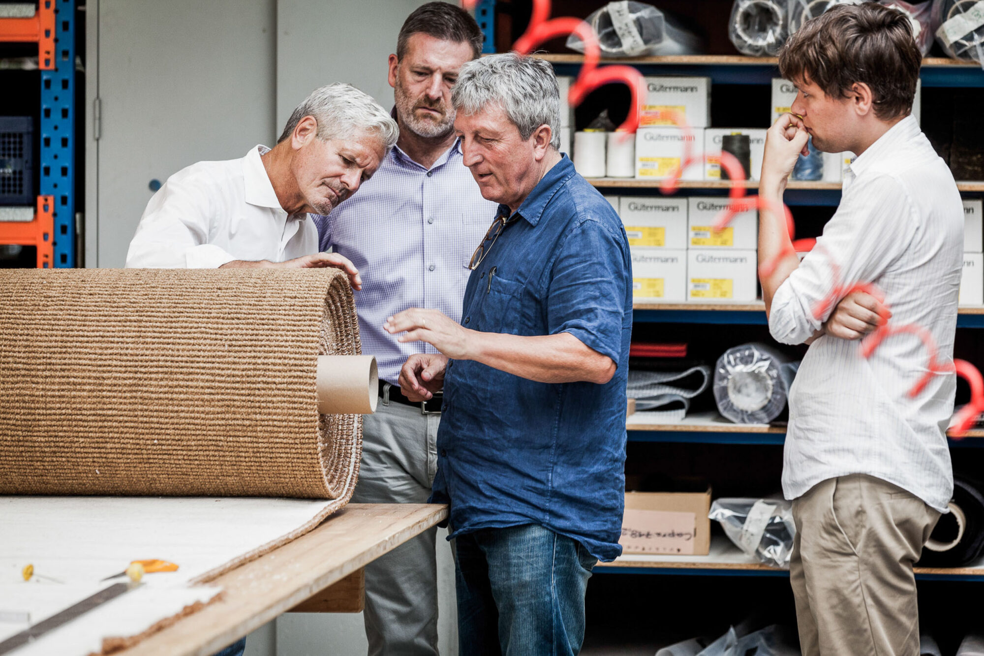 Langental, Bern, Schweiz, 23. August 2011 - Ruckstuhl Teppich in Langental.