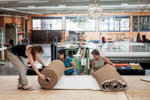 Langental, Bern, Schweiz, 23. August 2011 - Ruckstuhl Teppich in Langental.