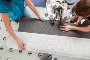 Langental, Bern, Schweiz, 23. August 2011 - Ruckstuhl Teppich in Langental.