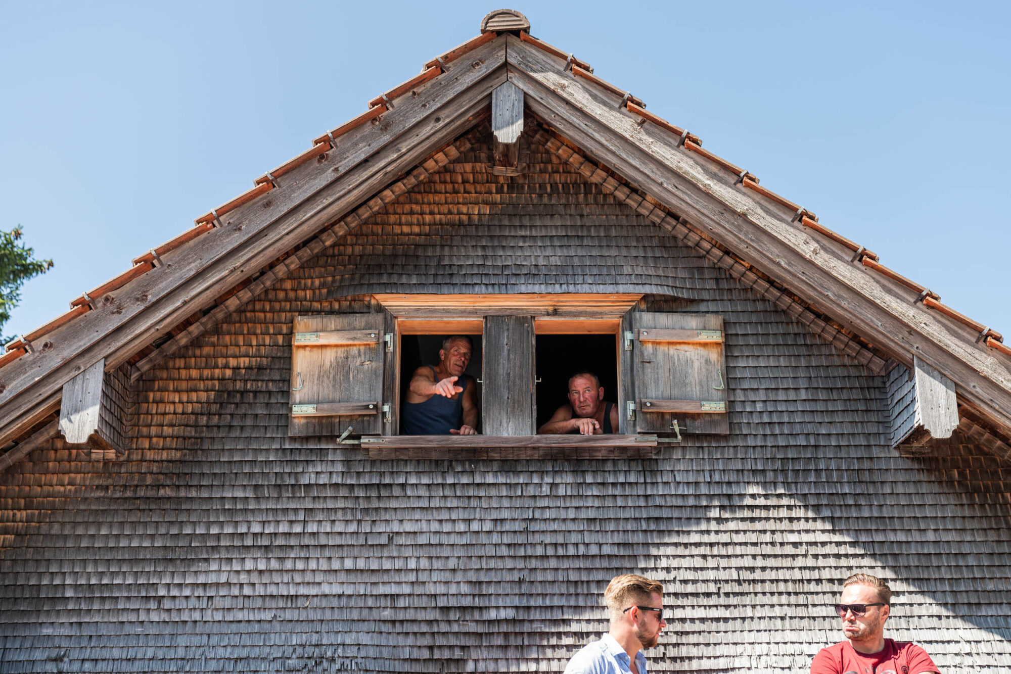 Schwaegalp, St. Gallen, Schweiz, 11. August 2019 - Schwaegalp Schwinget, Berg Kranzfest, Sport.