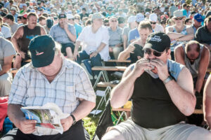 St. Gallen, Schweiz, 19. August 2012 - Schwaegalp Schwingen Projekt.