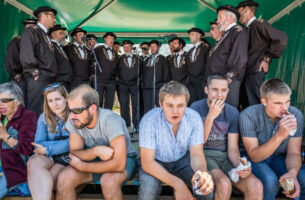 Schwaegalp, St. Gallen, Schweiz, 11. August 2019 - Schwaegalp Schwinget, Berg Kranzfest, Sport.