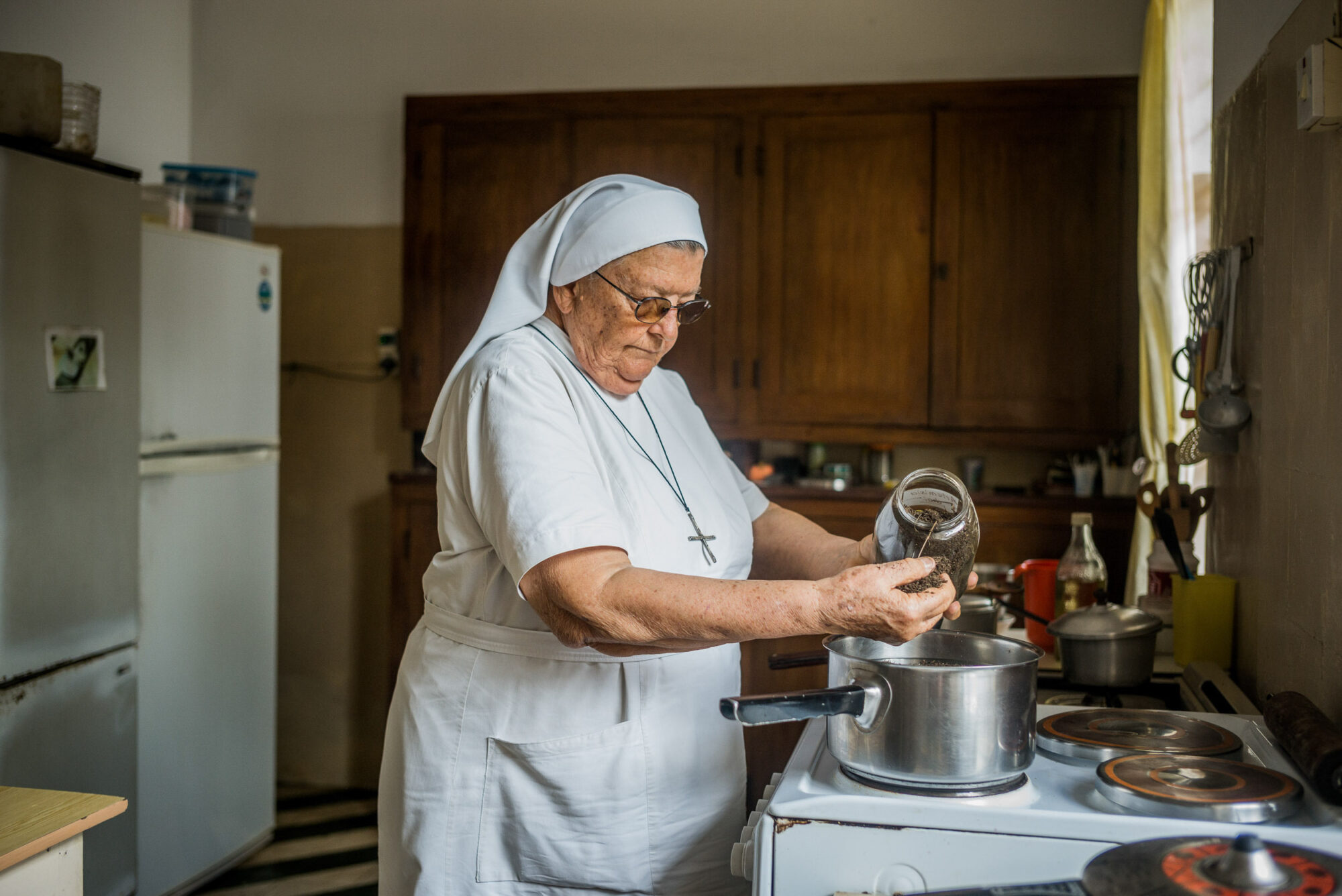 Dar Es Salaam, Tansania, 5. Juli 2014  - Josefata Scheuermann, Baldegger Schwester. Reportage in Tansania mit Werner Spitteler ueber Malaria, Artemisia Annua, Moringa und Mineralien.