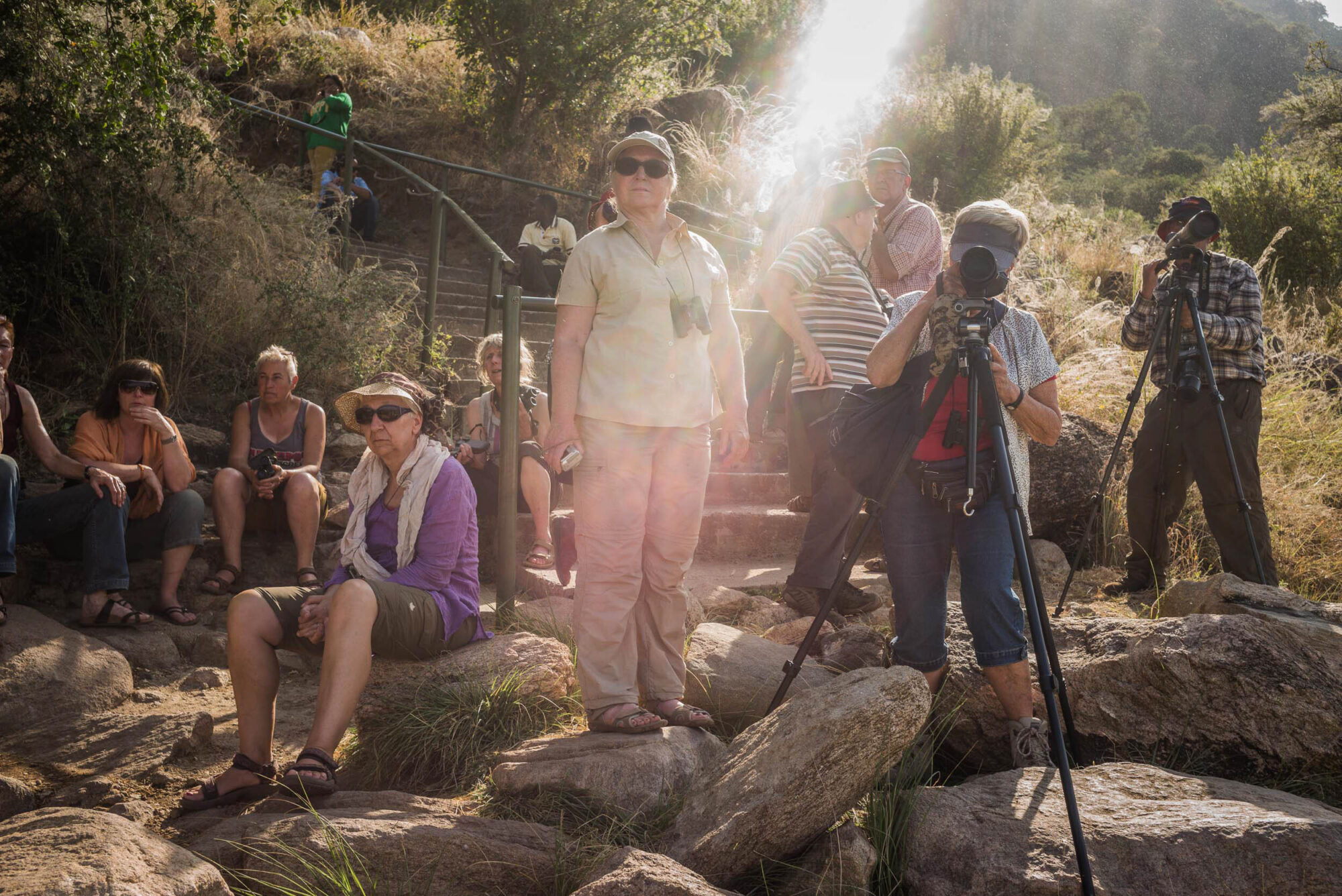 Dar Es Salaam, Tansania, 18. Juli 2014  - Lake Manyara, National Park, Voegel, Elefanten, Giraffen und andere Tiere. Artemisia Annua, Moringa und Mineralien, Reportage in Tansania und Sansibar mit Werner Spitteler ueber Malaria