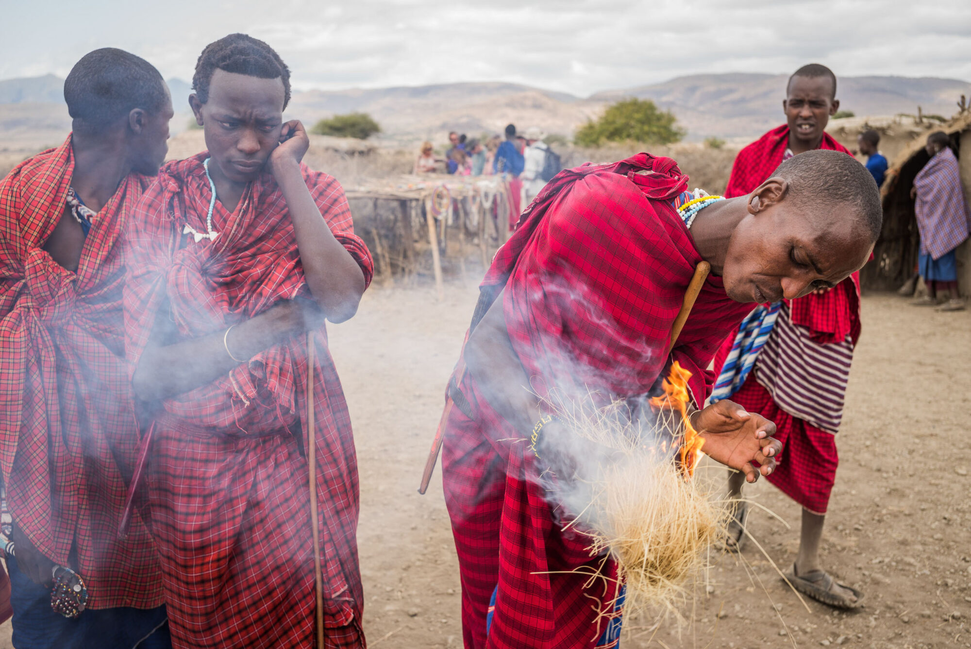 Dar Es Salaam, Tansania, 18. Juli 2014  - Massai Dorf. Reportage in Tansania und Sansibar mit Werner Spitteler ueber Malaria, Artemisia Annua, Moringa und Mineralien.