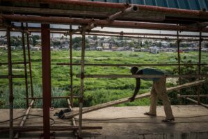 Dar Es Salaam, Tansania, 9. Juli 2014  - Othopaedisches Institut in Dar. Reportage in Tansania mit Werner Spitteler ueber Malaria, Artemisia Annua, Moringa und Mineralien.