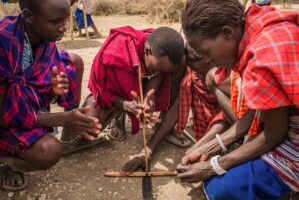 Dar Es Salaam, Tansania, 18. Juli 2014  - Massai Dorf. Reportage in Tansania und Sansibar mit Werner Spitteler ueber Malaria, Artemisia Annua, Moringa und Mineralien.