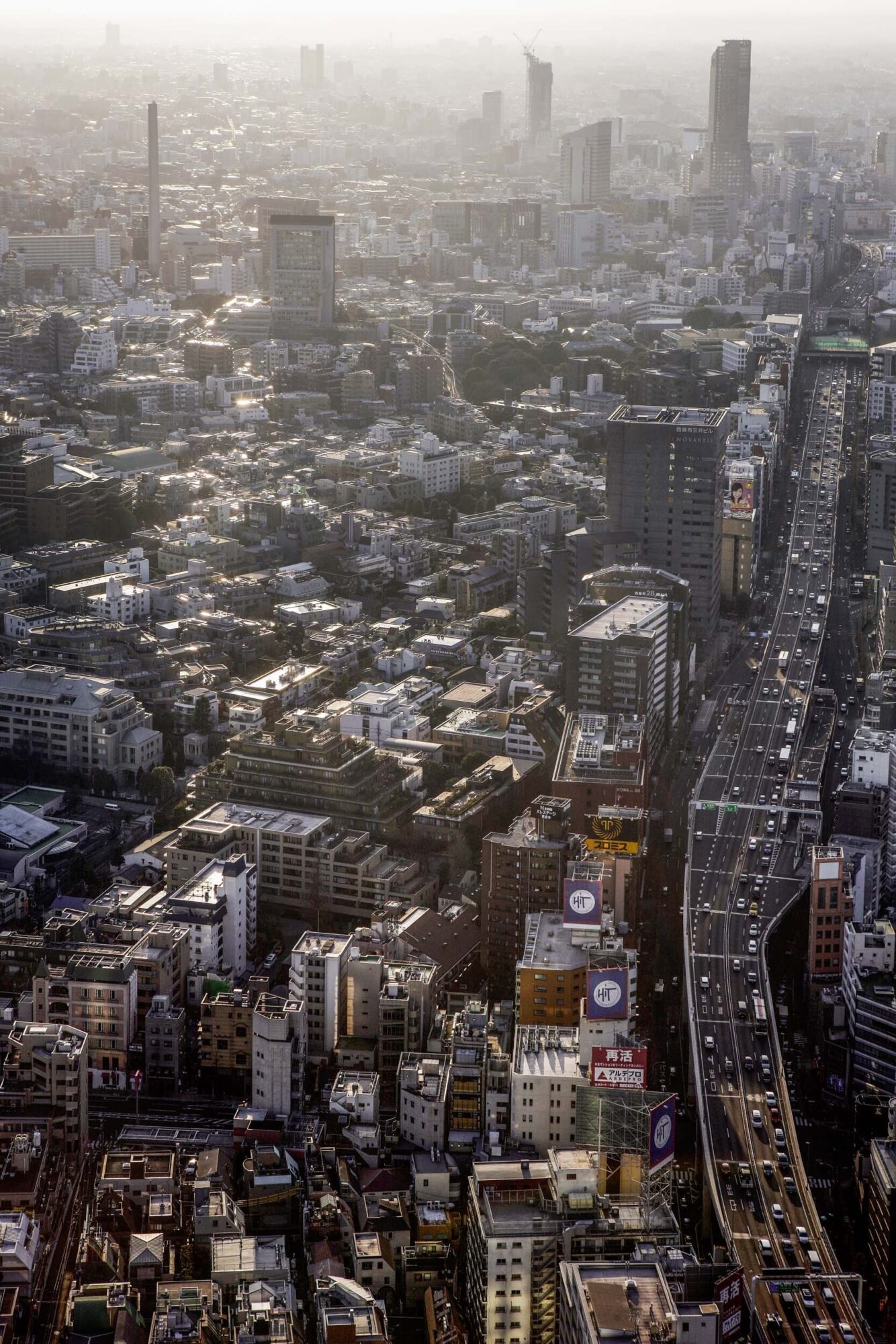Tokio, Japan, 15. Februar 2009 - Tokio, Hauptstadt von Japan. Roppongi Tower. Uebersicht und Abendstimmung.

Photo by Daniel Ammann