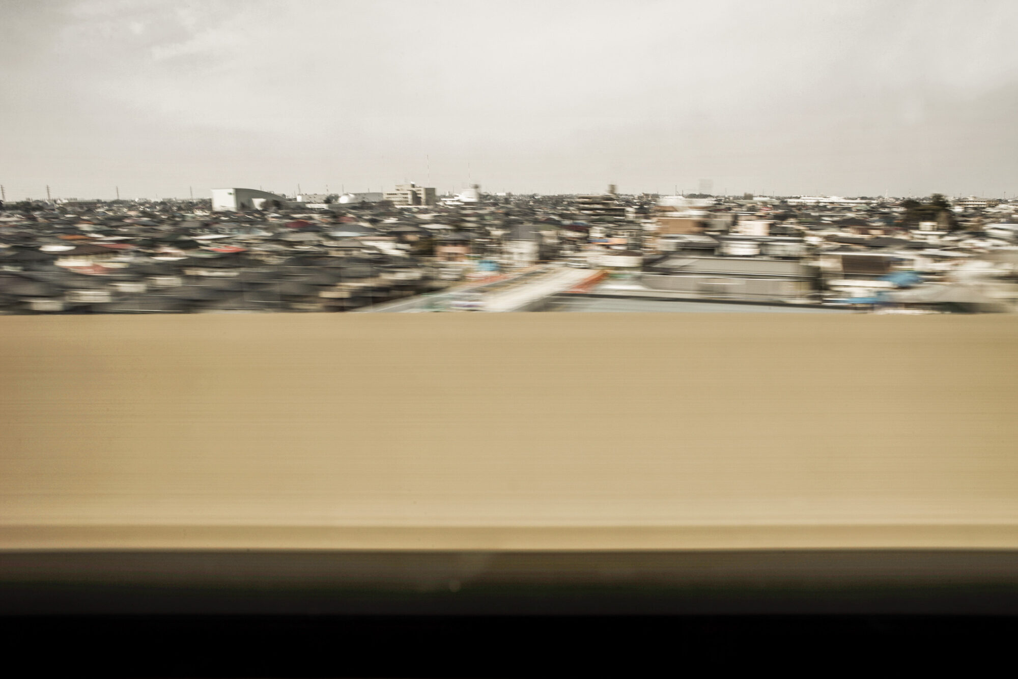 Tokio, Japan, 15. Februar 2009 - Tokio, Hauptstadt von Japan. Shinkansen Schnellzug. Ansicht von Tokio. Landschaft.

Photo by Daniel Ammann