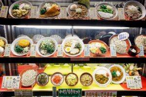 Tokio, Japan, 15. Februar 2009 - Tokio, Hauptstadt von Japan. Essen im Schaufenster.

Photo by Daniel Ammann