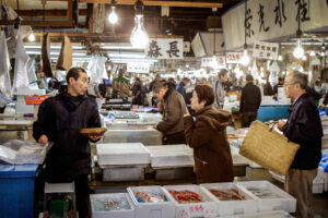 Tokio, Japan, 15. Februar 2009 - Tokio, Hauptstadt von Japan. Fischmarkt.

Photo by Daniel Ammann