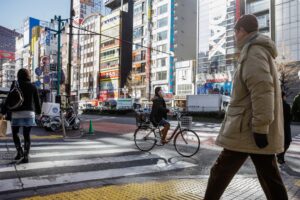 Tokio, Japan, 17. Februar 2009 - Tokio, Hauptstadt von Japan. Menschen auf der Strasse, Strassen Szene.

Photo by Daniel Ammann
