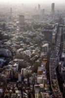 Tokio, Japan, 15. Februar 2009 - Tokio, Hauptstadt von Japan. Roppongi Tower. Uebersicht und Abendstimmung.

Photo by Daniel Ammann