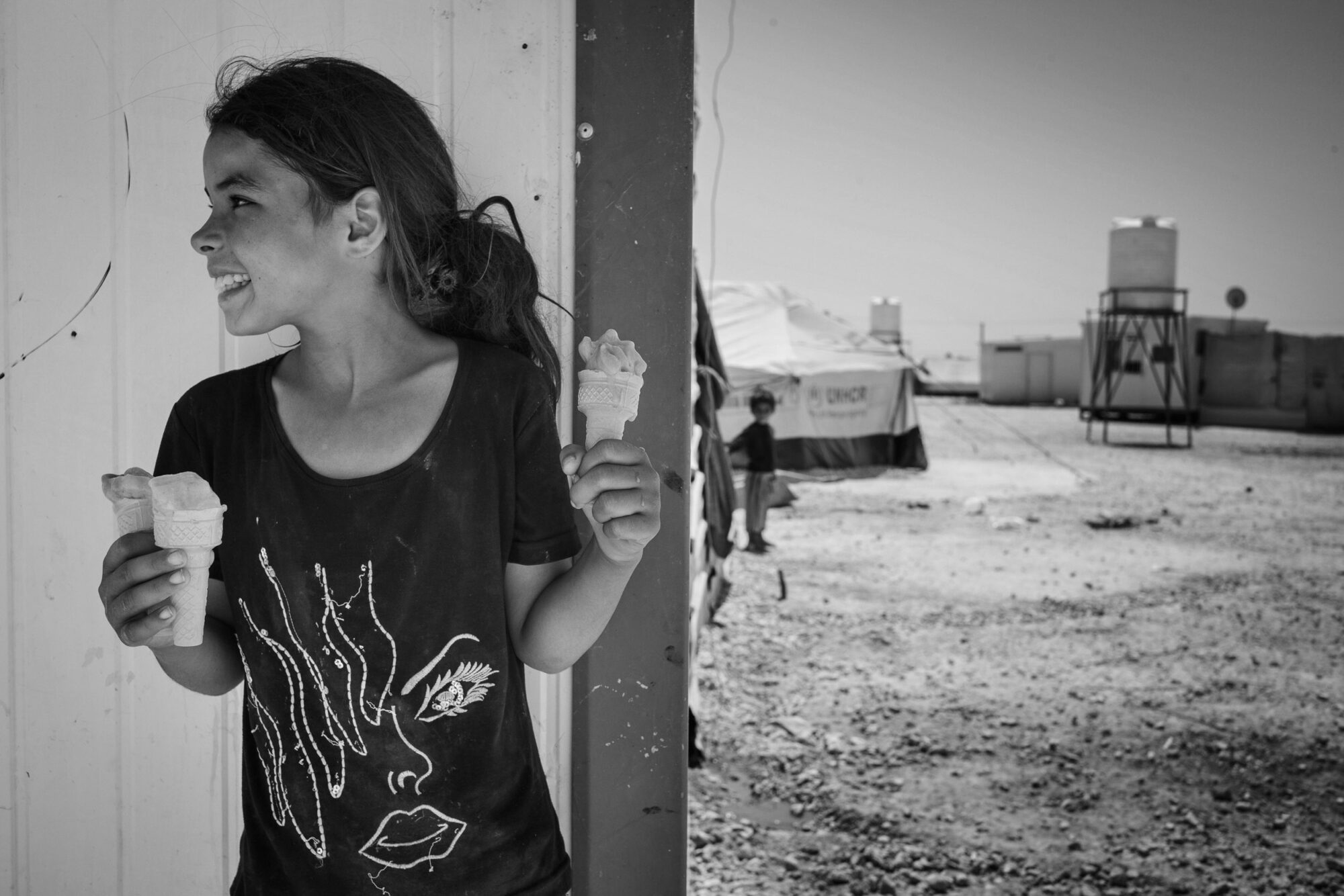 Amman, Za Aatari, Jordanien, 25. August 2014 - Za Aatari, Fluechtingscamp in der Wueste von Jordanien.