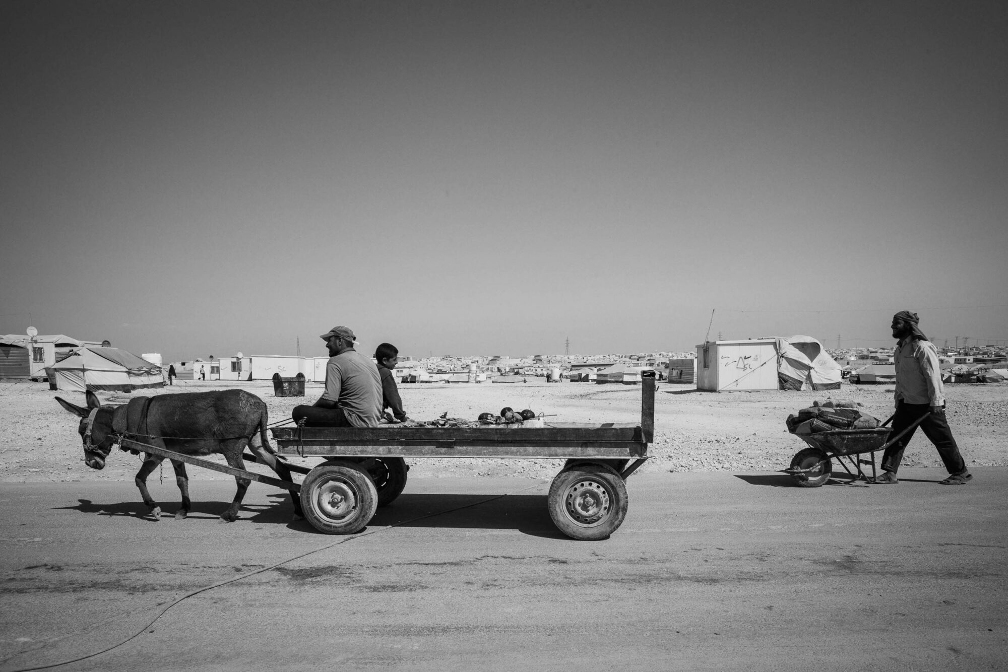 Amman, Za Aatari, Jordanien, 25. August 2014 - Za Aatari, Fluechtingscamp in der Wueste von Jordanien.